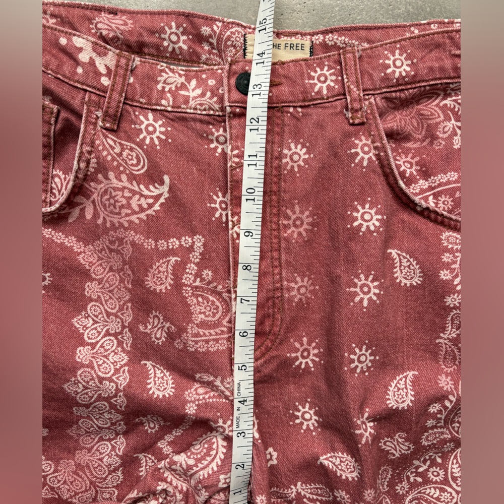 We The Free Good Luck Barrel Jeans Rust Combo - Picture 12 of 16